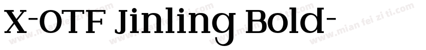 X-OTF Jinling Bold字体转换